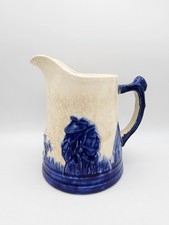 Antique Southern Alkaline-Glazed Stoneware Pitcher, Brown Glaze — listing 3