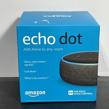 Amazon Echo Dot (3rd Generation) Smart Speaker with Alexa - Charcoal, Sealed — listing 5