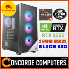 Custom Gaming PC Desktop RTX 3060 Ti Ryzen 5 5500 RGB Tower — listing 5