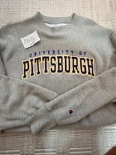 Vintage Champion Faded Navy Crewneck Sweatshirt with Alaska State Police Embroidered Patch XL