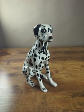 Vintage Porcelain Dalmatian Dog Figurine in Crouching Pose Foil/paper sticker present — listing 4