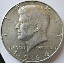 1966 Kennedy Half Dollar (40% Silver)