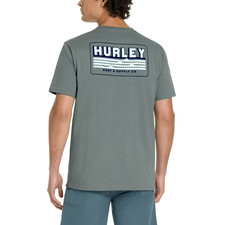 Hurley Boys' Chambray Blue Heather Logo T-Shirt, NWT — listing 4