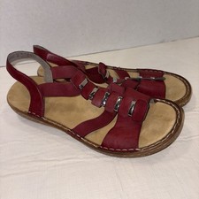 Rieker Antistress Women's Cognac Leather Cutout Slingback Sandals — listing 6