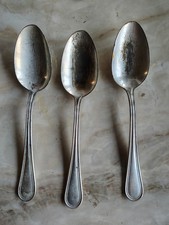 Set of 3 Ornate Silver-Plate Demitasse Teaspoons with Scrollwork Handles It's a name/logo I can't quite read — listing 4