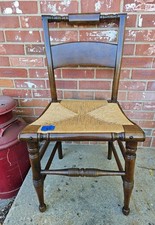 Vintage Hitchcock-Style Stenciled Dining Set - Drop-Leaf Table with Grape Motif Windsor Chairs 4 chairs + table — listing 5