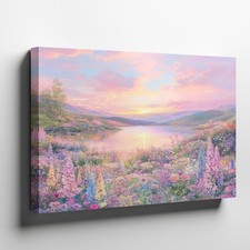 Sunrise Country Road Landscape Photography Canvas Print, Gallery-Wrapped — listing 5