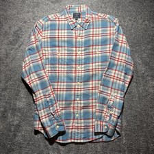 Men's Short-Sleeve Plaid Button-Down Shirt with Embroidered Logo — listing 6