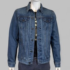 Gap Women's Classic Light Wash Stretch Denim Trucker Jacket, Size L — listing 5