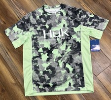 Huk Men's Icon X Long Sleeve Performance Fishing Shirt, Size L, Blue/Gray Camo — listing 3