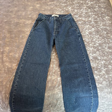 Abercrombie & Fitch The '90s Relaxed Jean High Rise Curve Love Black Wash Size 27/4R