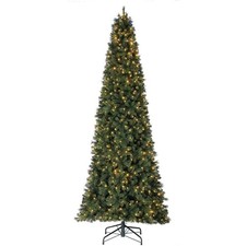 Home Heritage 5 ft Cashmere Artificial Christmas Tree with Color-Changing LED Lights