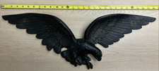Vintage Colonial Revival Federal Eagle Two-Light Hanging Chandelier with Hurricane Chimney Shades — listing 5