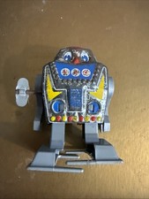 Vintage Yone No. 2280 Wind-Up Space Robot, Blue Plastic, Made in Japan — listing 6
