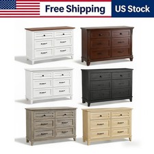 Vintage Oak Multi-Drawer Chest / Collector's Cabinet with Ceramic Knobs — listing 6