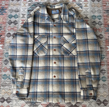 Vintage Pendleton Wool Board Shirt in Red & Blue Plaid — listing 6