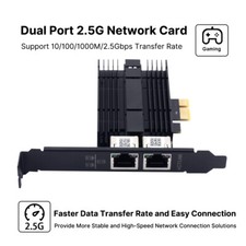 Dual Port Gigabit Ethernet PCIe Network Interface Card