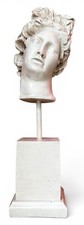 Apollo Belvedere Bronze-Tone Bust on Marble Base — listing 3