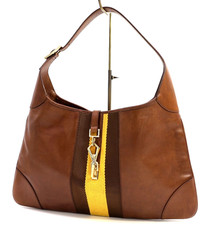 Gucci Jackie Piston-Lock Flap Shoulder Bag in Black GG Canvas — listing 3