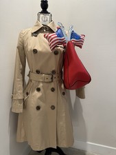 Vintage Burberrys' Navy Double-Breasted Trench Coat with Nova Check Lining, Made in England — listing 2