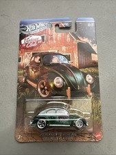 Hot Wheels Volkswagen Beetle 'Baja Bug' with Beetle Graphics, Orange Die-Cast