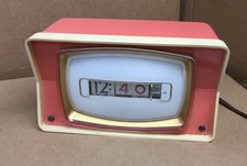 Vintage Round Dial Desk Clock or Barometer on Stepped Wooden Base — listing 3