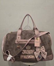 Juicy Couture Pink Plaid Duffle Weekender Bag with Logo Patch — listing 2
