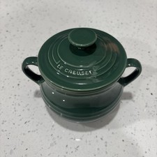 Le Creuset Stoneware Blue Sugar Bowl with Lid and Ceramic Spoon — listing 3