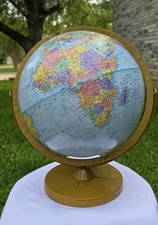 Replogle World Nation Series 12-Inch Raised Relief Globe on Gold Metal Base — listing 5