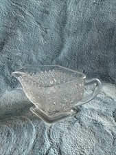 Indiana Glass Tiara Sandwich Pattern Diamond-Shaped Pressed Glass Gravy Boat — listing 2