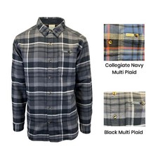 Columbia Pitchstone II Heavyweight Flannel Shirt, Men's Small, Brown Plaid — listing 2