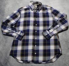 Gitman Bros Vintage Brown Herringbone Flannel Button-Down Shirt