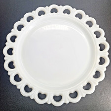 Anchor Hocking Old Colony Open Lace Edge Clear Glass Plate, 8 inch — listing 3
