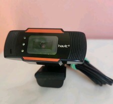 HAVIT 1080p HD Webcam with Ring Light and Clip Mount