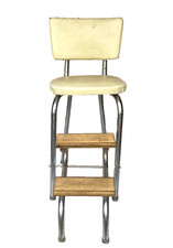 Mid-Century Modern Two-Tier Step End Table with Tapered Legs — listing 2
