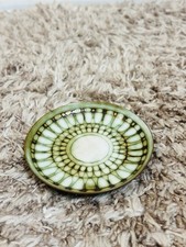 Enamel-on-Copper Trinket Dish, Royal Blue with Multicolor Abstract Design, Signed by Winn Ng, Dated 1984 — listing 5