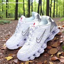 Nike Shox NZ White/Metallic Silver Running Shoes — listing 3