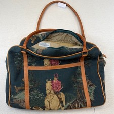 Vintage Tapestry Carpet-Style Barrel Duffel Bag with Medallion Tile Pattern — listing 2