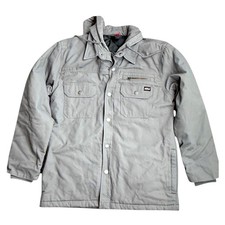 Dickies Men's Hooded Cotton Canvas Work Jacket with Quilted Lining — listing 3