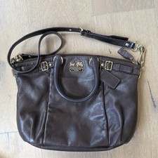Coach Madison Sophia Magenta Leather Convertible Tote Bag — listing 4