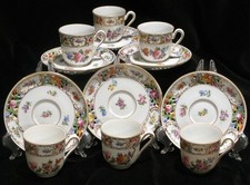 Antique Hand-Painted Porcelain Demitasse Coffee Cup with Aesthetic Movement Floral Decoration Yes, a printed/stamped mark — listing 3