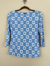 J. McLaughlin Women's Sleeveless Ikat Print Halter Blouse — listing 2