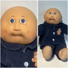 Vintage 1980s Cabbage Patch Kids Preemie Doll "Evaleen Doris" with Original Adoption Papers, Caucasian Blue-Eyed Bald Baby — listing 4