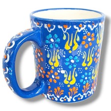 Handmade Turkish Ceramic Mug with Floral Relief Design — listing 6