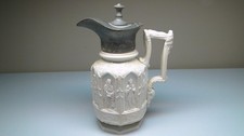 Antique Southern Alkaline-Glazed Stoneware Pitcher, Brown Glaze — listing 6