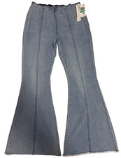 Tinseltown Wide-Leg High-Rise Jeans with Pastel Daisy Peace-Sign Print, Juniors Size 5 — listing 5