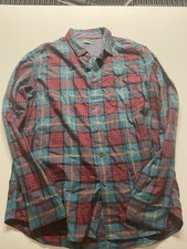 Vintage United Colors of Benetton Plaid Flannel Button-Up Shirt, Made in Italy, Size L — listing 5