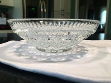 Federal Glass Windsor Button & Cane Pattern Large Serving Bowl 10.5" — listing 2