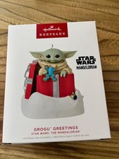 Hallmark Keepsake Grogu Greetings Star Wars: The Mandalorian Christmas Ornament