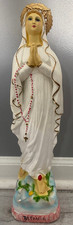 Our Lady of Lourdes Bronze Figurine on Granite Base — listing 6